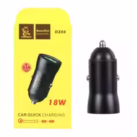 شارژر فندکی 18W فست تک پورت DENMEN مدل DZ08 – مشکی-کد4045