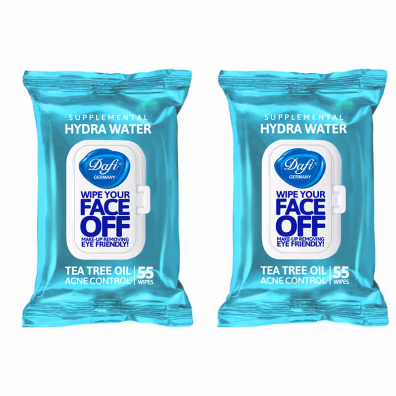 دستمال مرطوب دافی مدل HYDRA WATER مجموعه 2 عددی