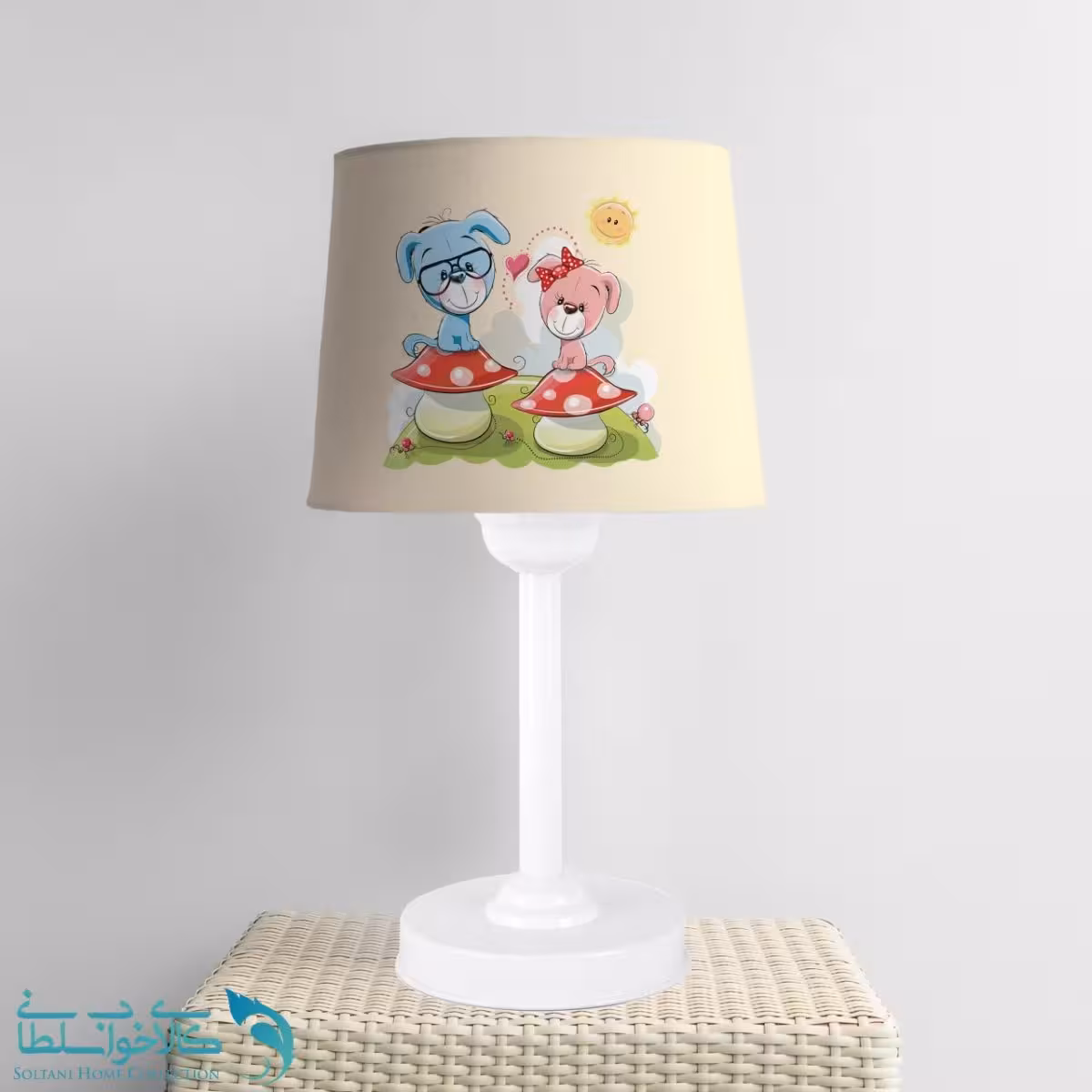 آباژور اتاق کودک طرح سگای عاشق عاشق کد A1375