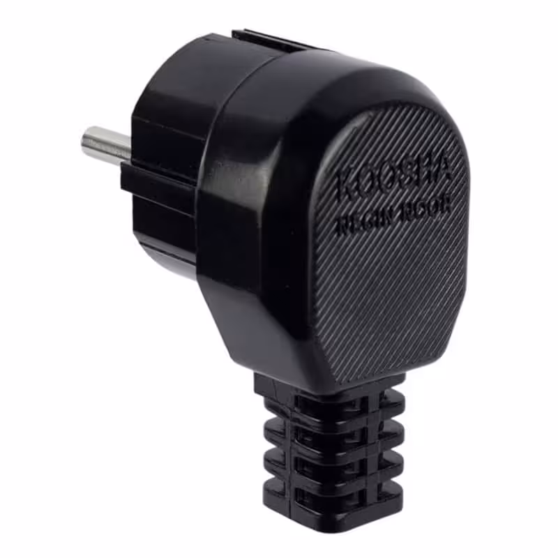 دوشاخه برق ارت دار آهنی کوشا نگین نور کد 4