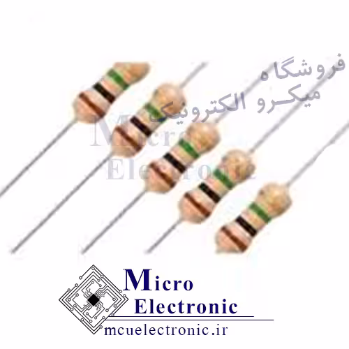 مقاومت 5٫1 اهم 1/4 وات بسته ی 50 عددی