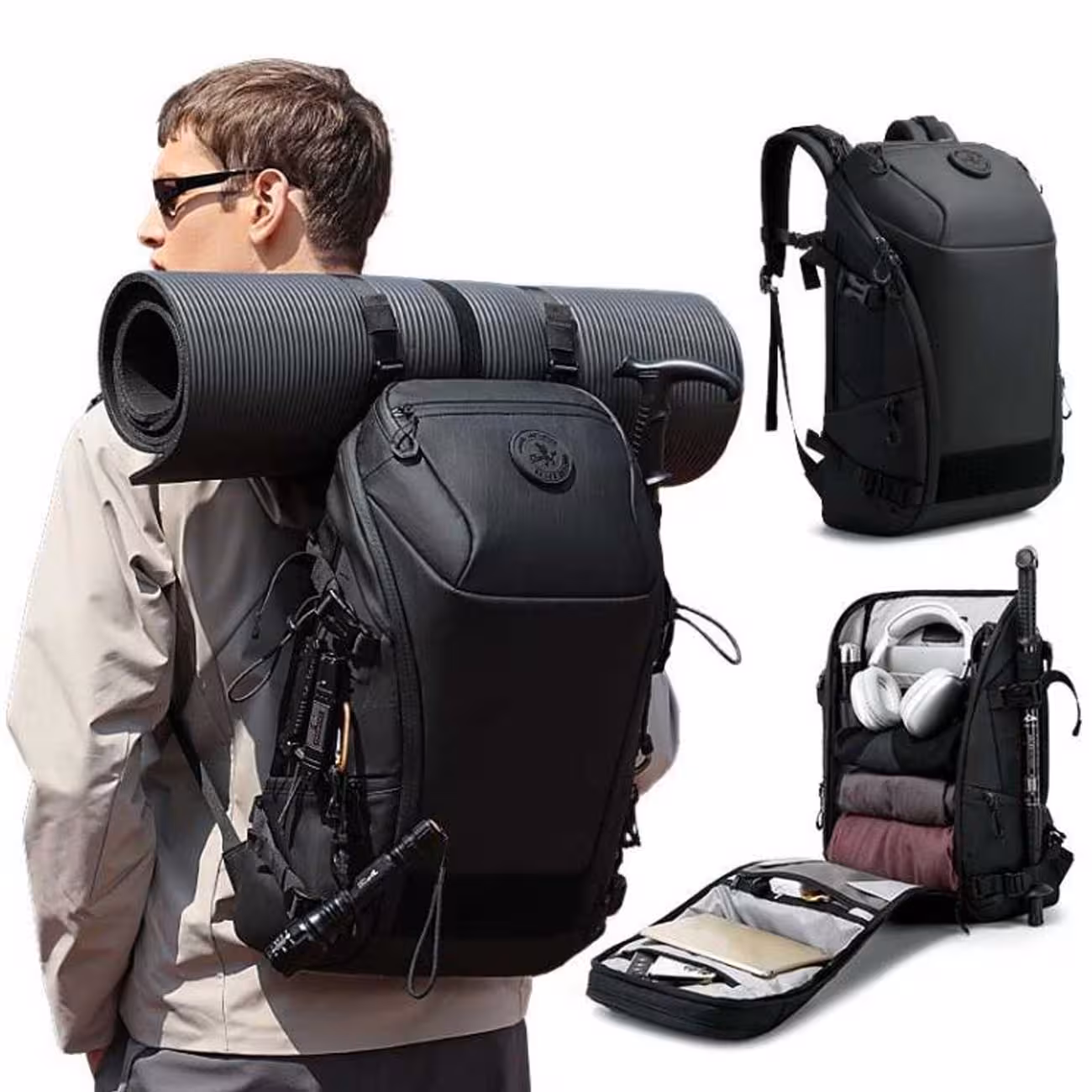 کوله پشتی مسافرتی، کوهنوردی و لپ‌تاپ 15.6 اینچ ضدآب بنج BANGE FW-226 با ظرفیت 22 لیتر