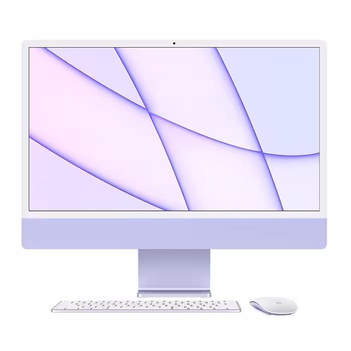 Apple iMac Z130 M1 chip 8-Core CPU 8-Core GPU 256GB SSD 24-inch 4.5K Retina Display Purple All in One