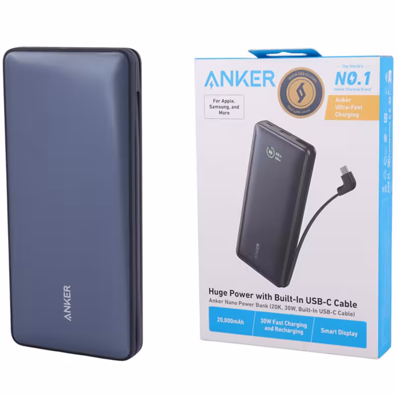 پاور بانک فست شارژ انکر مدل A1387 30W ظرفیت 20000 میلی آمپر ساعت