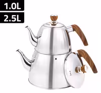 کتری و قوری استیل مدل 1856 زیو ترکیه / Zio zts-1856