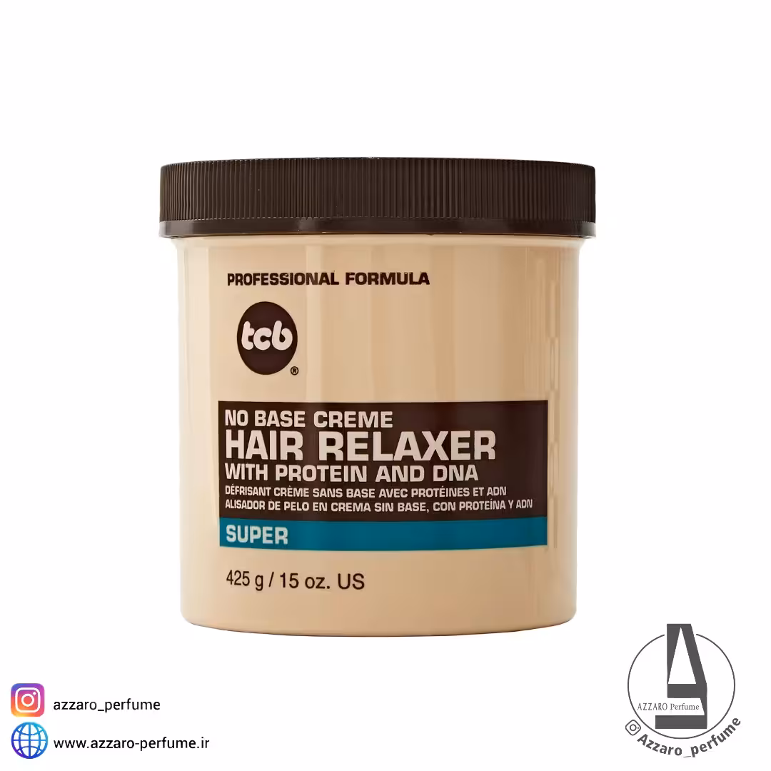 کرم صاف کننده قوی مو تی سی بی هیر ریلکسر سوپر Tcb Hair Relaxer Super حجم 425 گرم