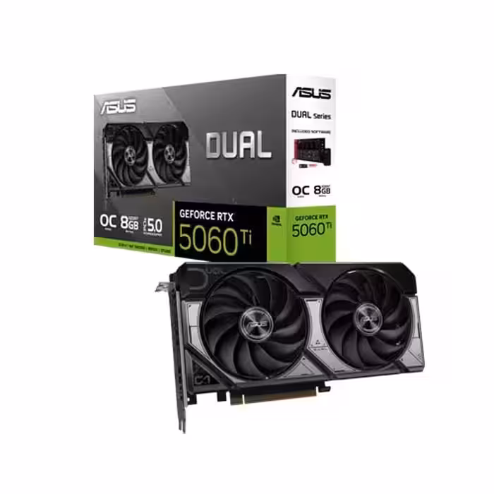 کارت گرافیک ایسوس مدل Dual GeForce RTX 5060 Ti 8GB GDDR7 OC Edition