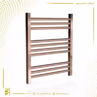 حوله خشک کن استیل فلت رز گلد 60 سانت