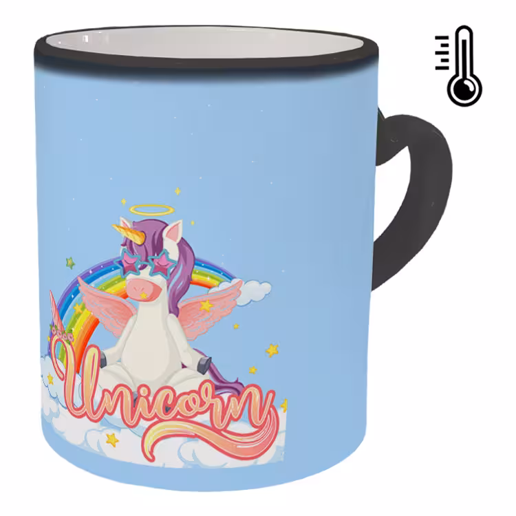 خرید ماگ-لیوان حرارتی  دسته ساده  یونیکورن کد 93