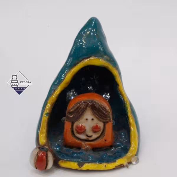 عودسوز مجسمه سفالی