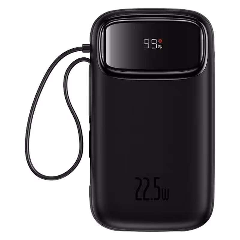 پاوربانک بیسوس مدل 225W QPow2 Dual Cable ظرفیت 10000 میلی آمپر ساعت | کالا مکس