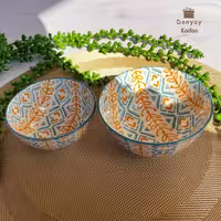 پیاله دنی هوم طرح زرد آبی