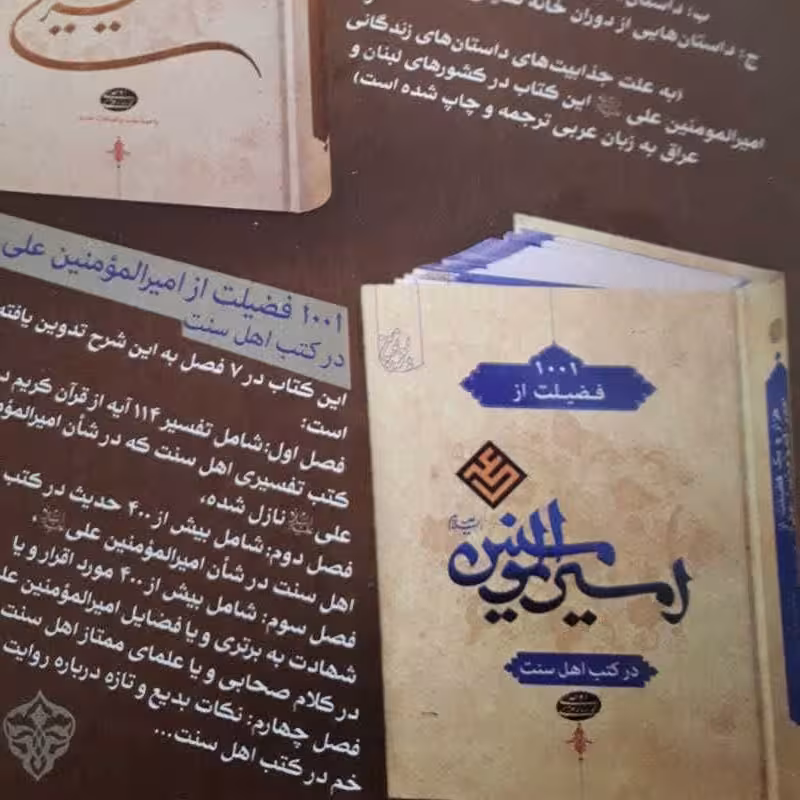 کتاب 1001فضیلت از امیرالمؤمنین علی علیه السلام در اهل سنت