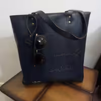 کیف دوشی چرم طبیعی بز دست دوز