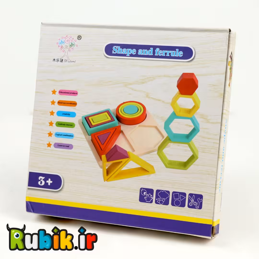 مونته سوری چوبی 4ستون اشکال و احجام 1