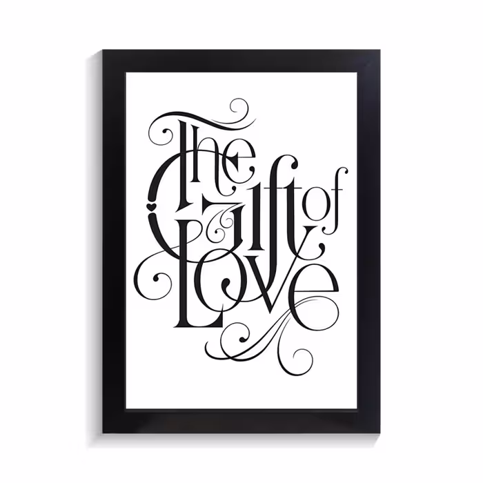 تابلو با طرح عاشقانه Love، کد PF-27068