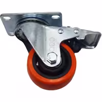 چرخ کفی‌دار گردان آبو مدل ترمزدار کد YPT-GARDAN-75*32MM