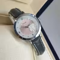 ساعت مچی دخترانه فانتزی بند چرم