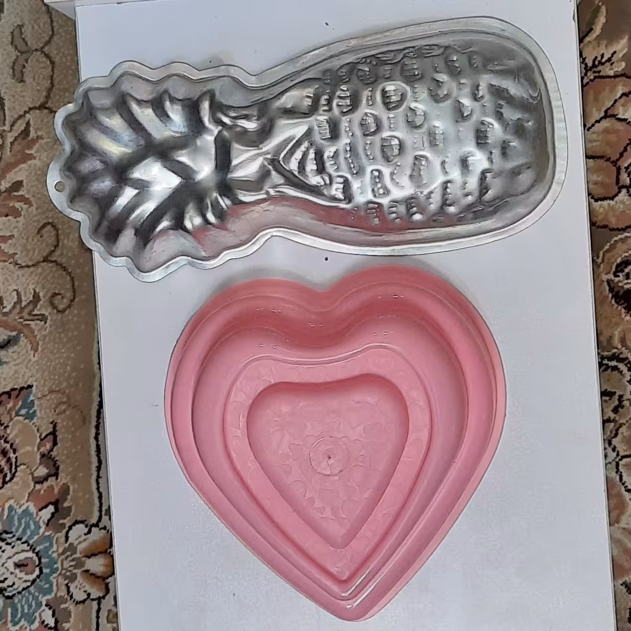 قالب کیک وژله آناناس وقلب