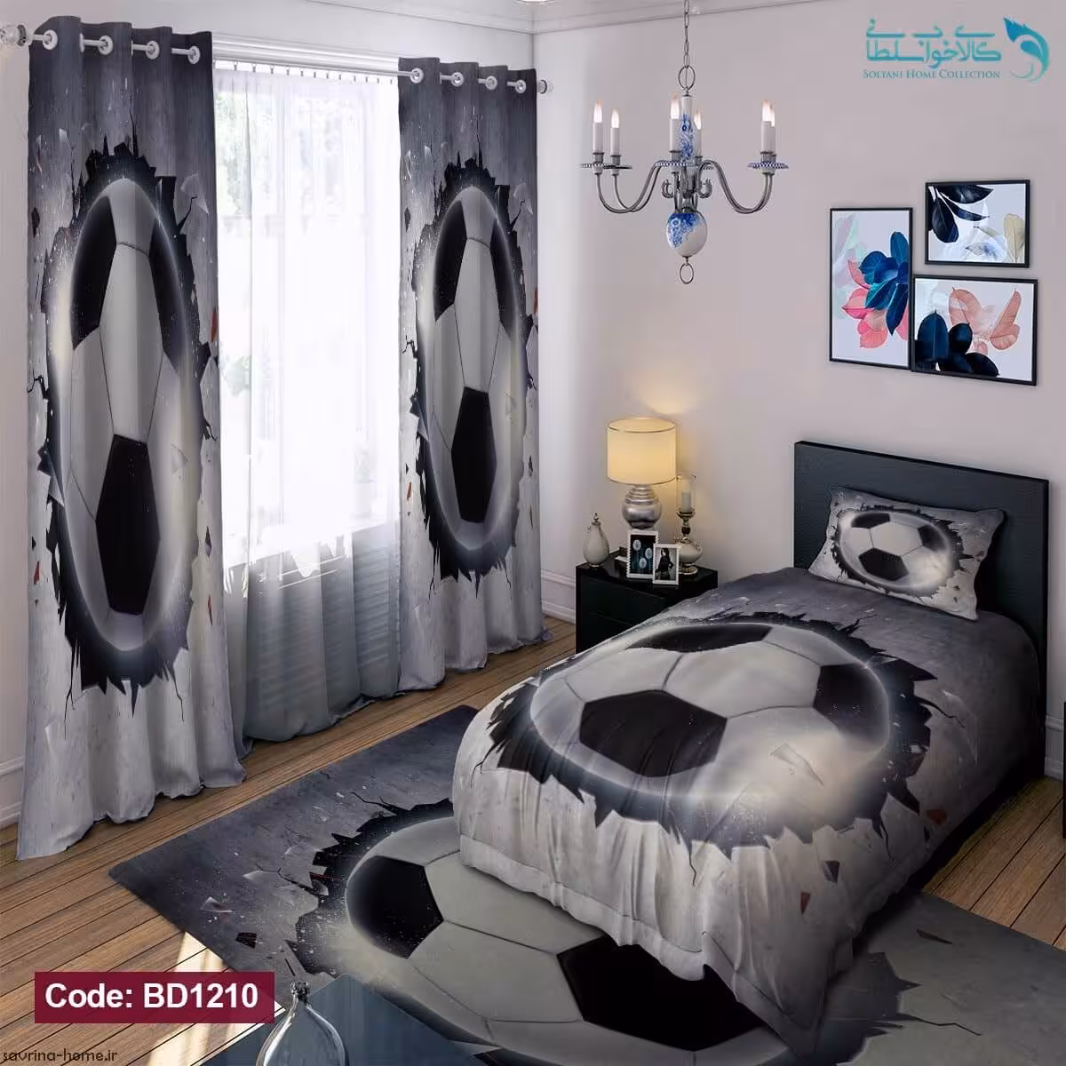 روتختی طرح توپ یکنفره کد BD1210