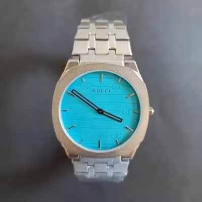 ساعت مچی مردانه گوچی کلاسیک استیل کد 525