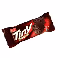 کیک کاکائویی شیرین عسل مدل براونی 2 قلو تاینی 60 گرمی بسته 36 عددی