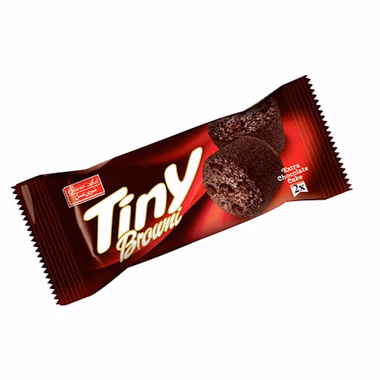 کیک کاکائویی شیرین عسل مدل براونی 2 قلو تاینی 60 گرمی بسته 36 عددی