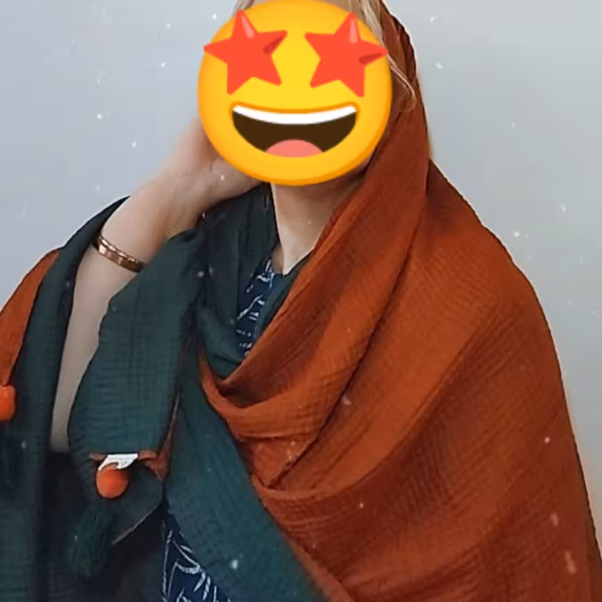 شال دورو منگوله دار