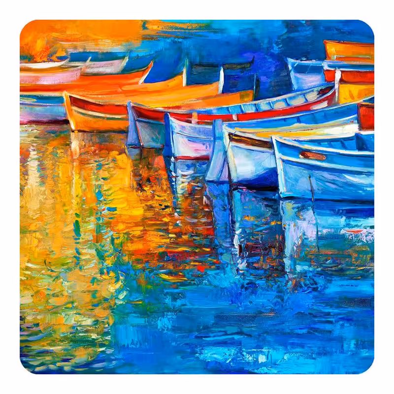 مگنت طرح نقاشی رنگ روغن مدل mg10574