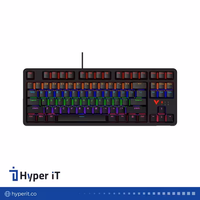 کیبورد با سیم مکانیکال گیمینک رپو مدل V500PRO-87 BLACK