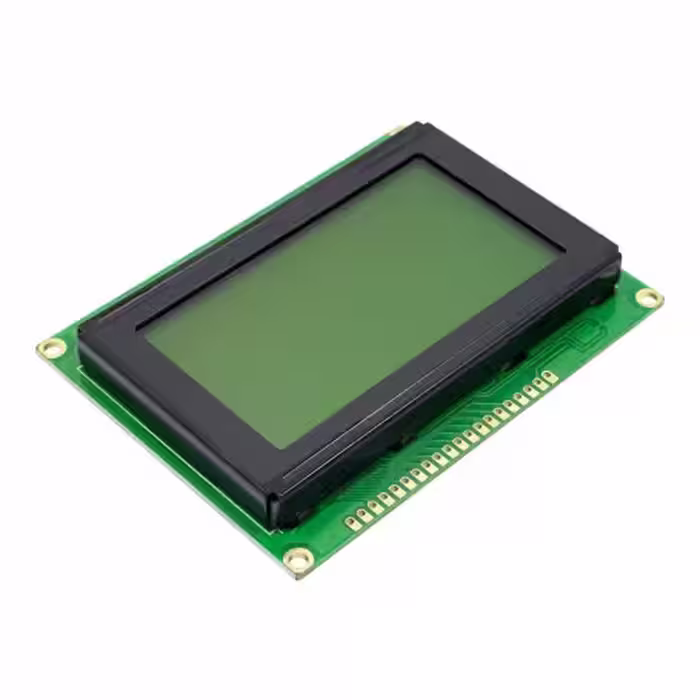 نمایشگر GLCD 64×128 گرافیکی بک لایت سبز با درایور KS108 فریم بزرگ