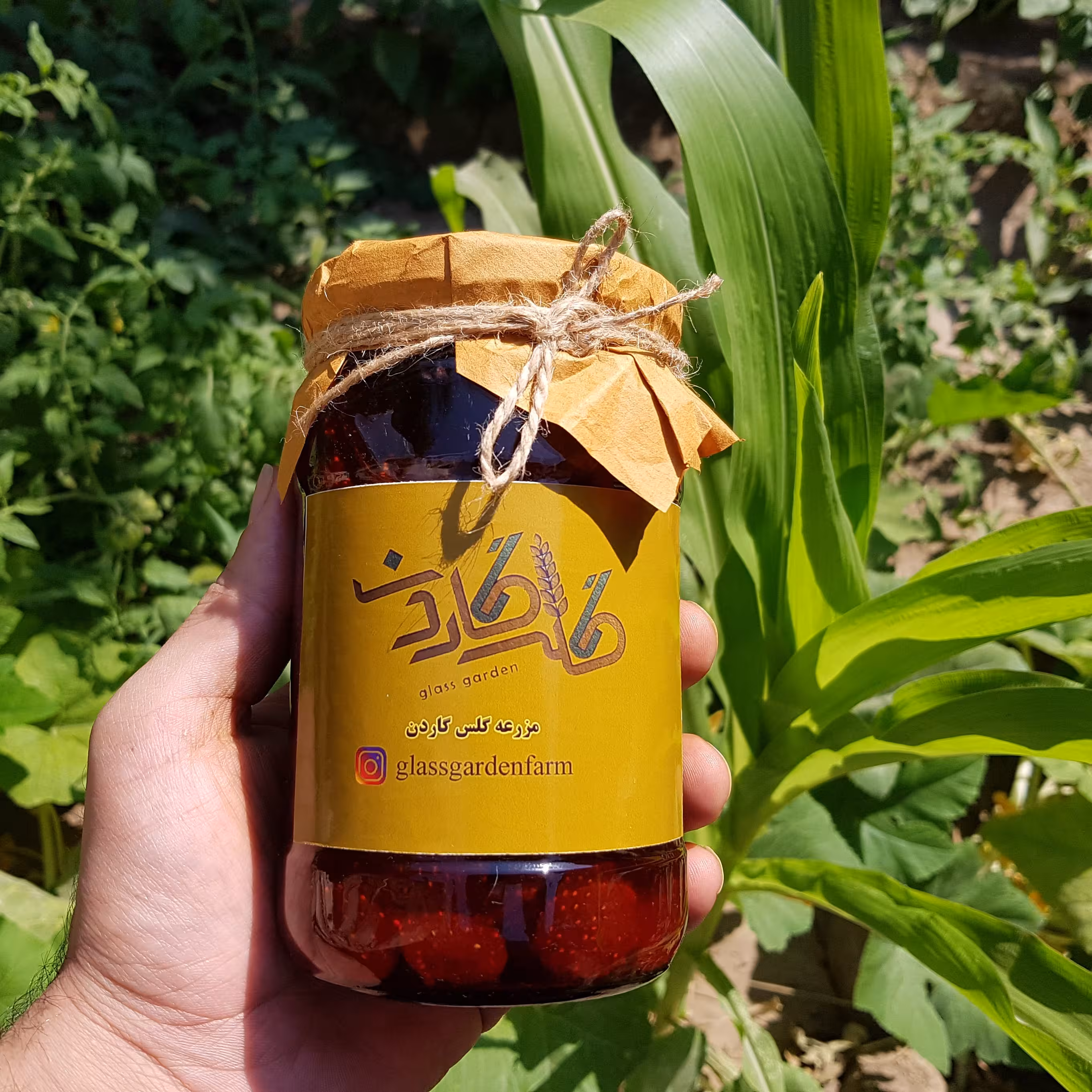 مربا توت فرنگی خانگی (900 گرمی)