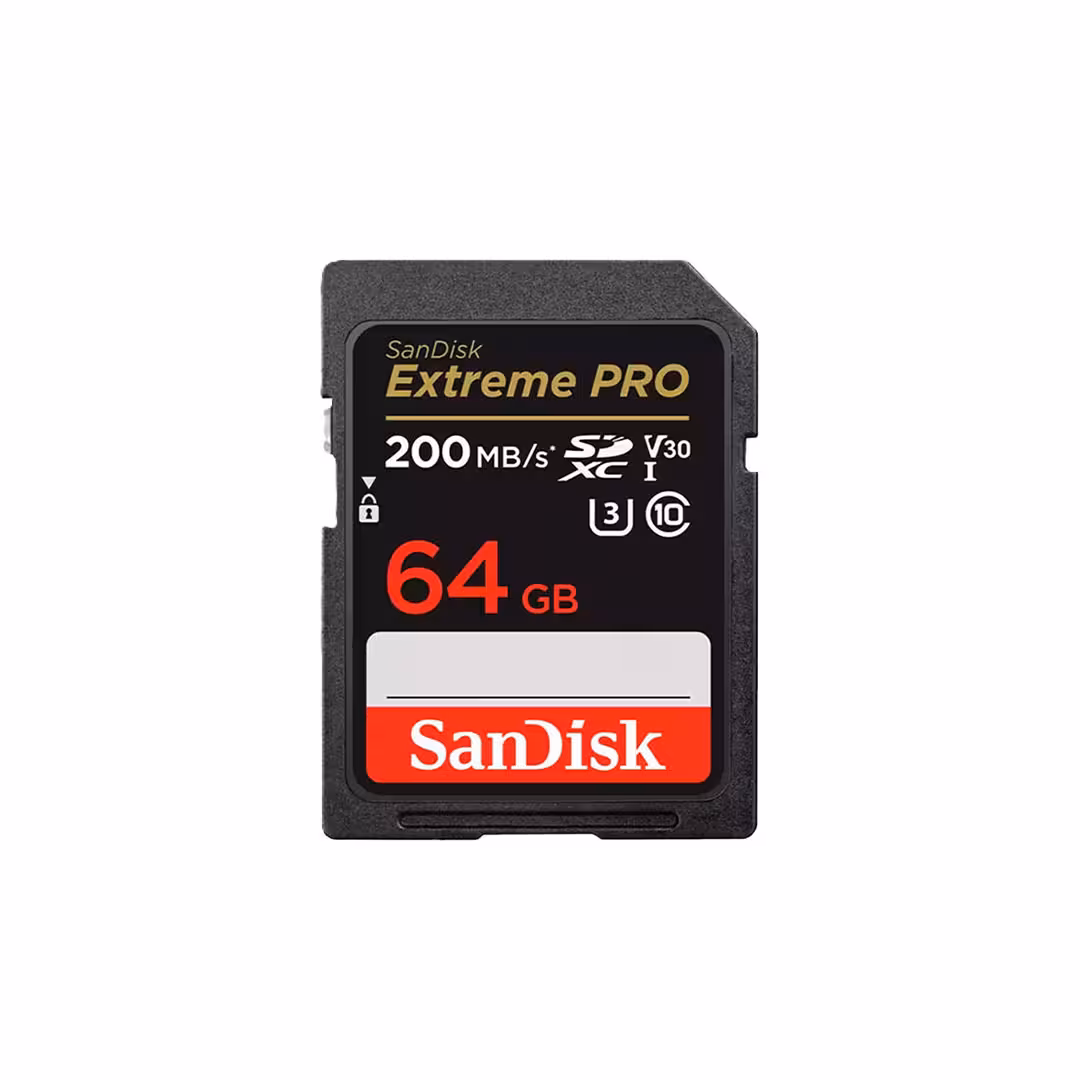کارت حافظه سن دیسک SDXC Extreme PRO U3 200M ظرفیت 64 گیگابایت