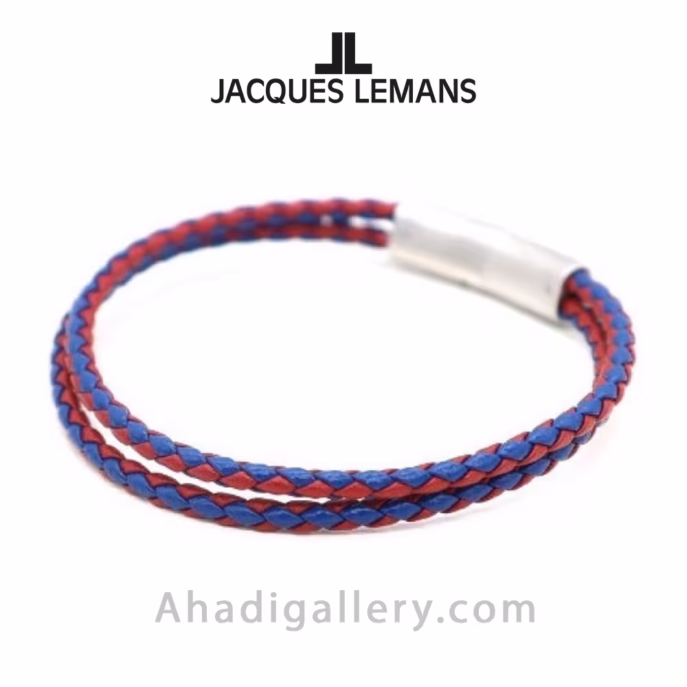 دستبند چرم ژاک لمن مدل s-b126c