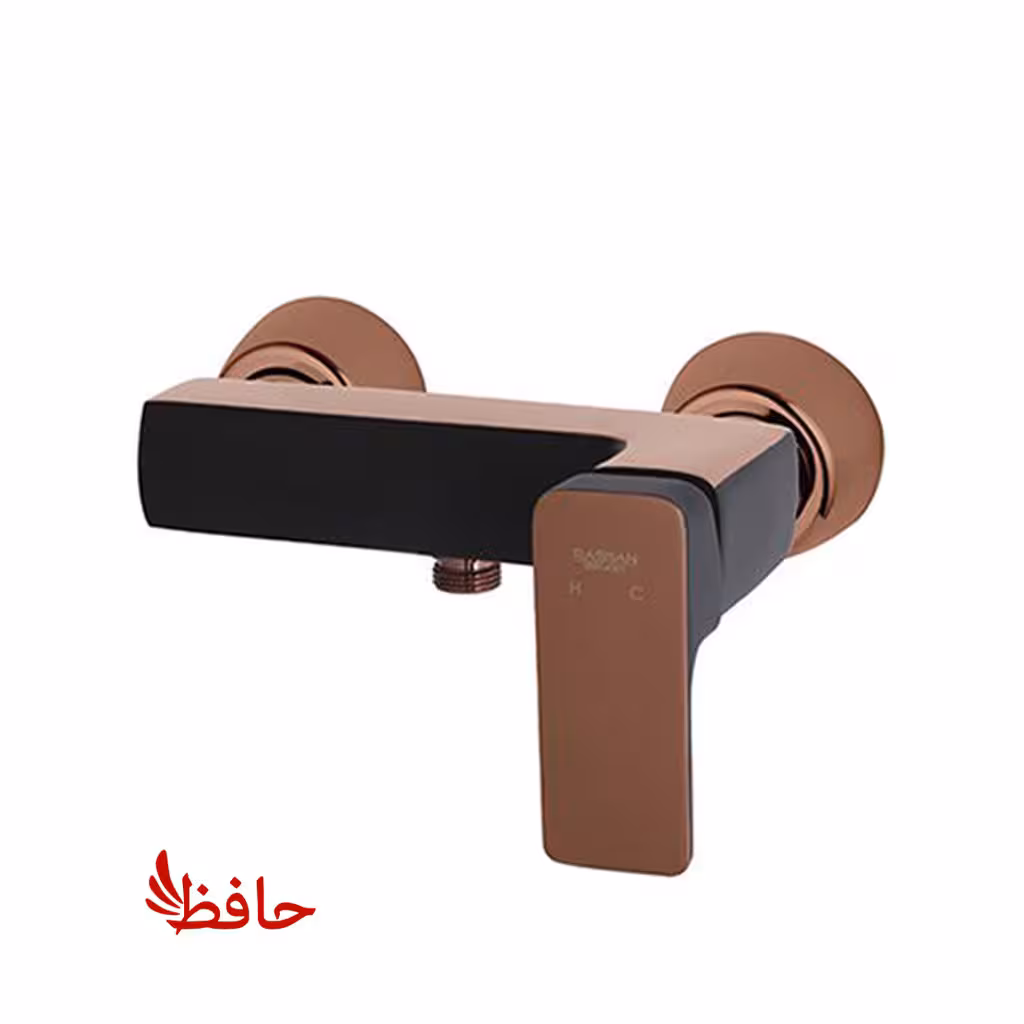 شیر توالت راسان مدل گارنت مشکی رزگلد