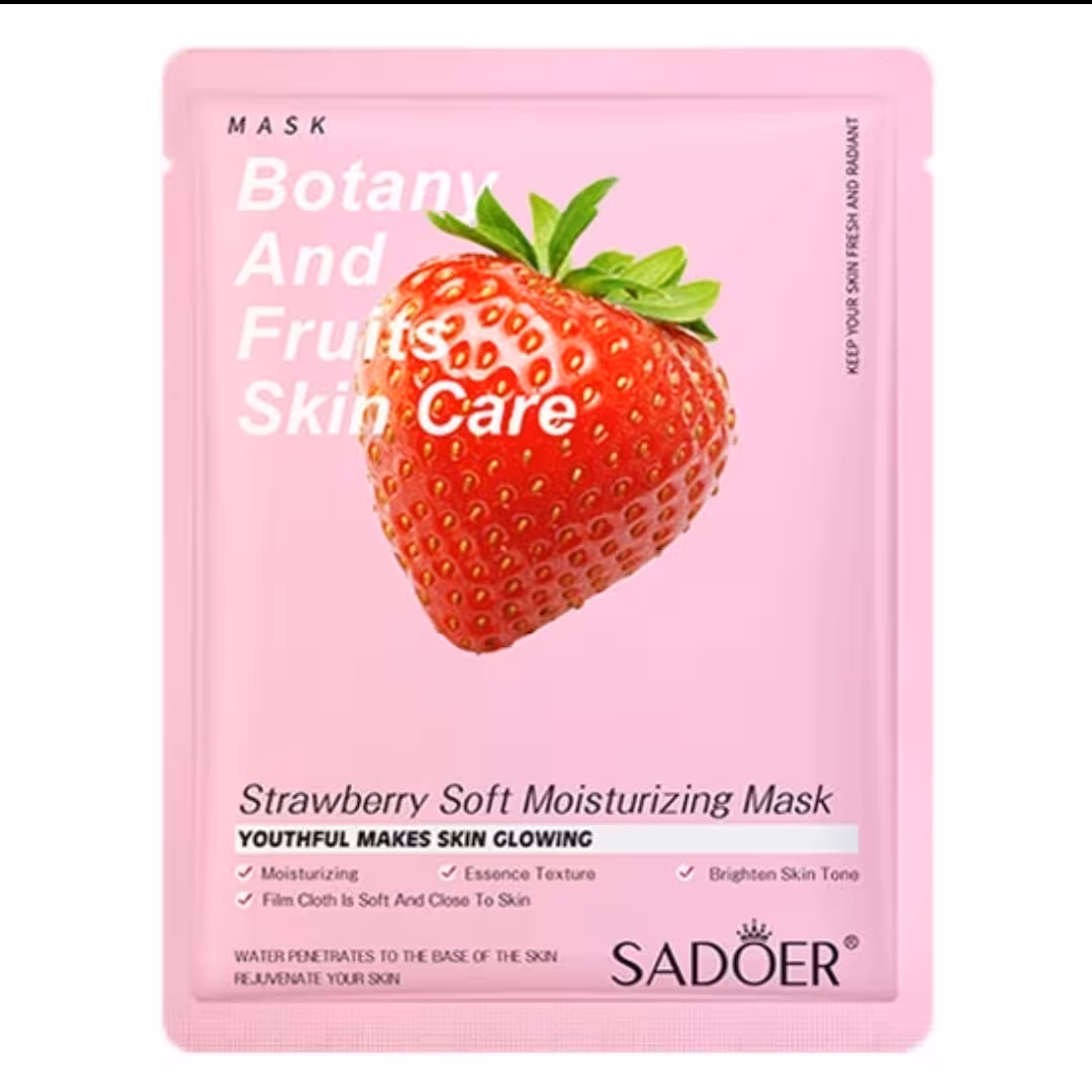 ماسک ورقه ای صورت  توت فرنگی 
