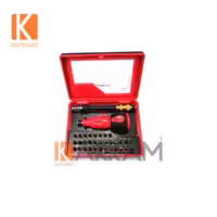 نوک پیچگوشتی 35 عددی با دسته جغجغه T814-S35 توسن