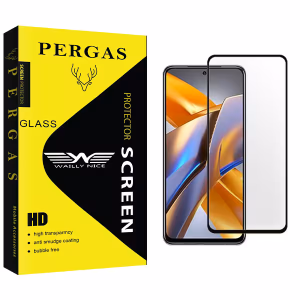 محافظ صفحه نمایش شیشه ای وایلی نایس مدل Pergas مناسب برای گوشی موبایل شیائومی Poco M5s | کالا برتری