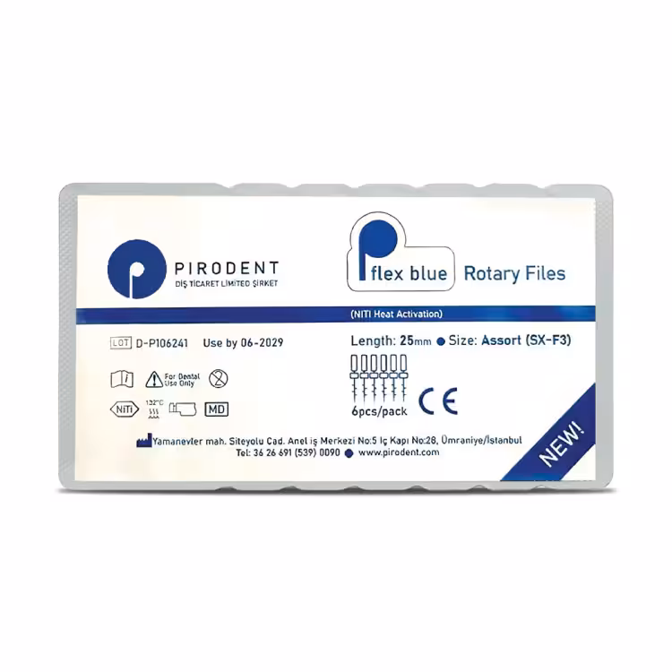 فایل روتاری بلو مدل P-Flex Blue Pirodent