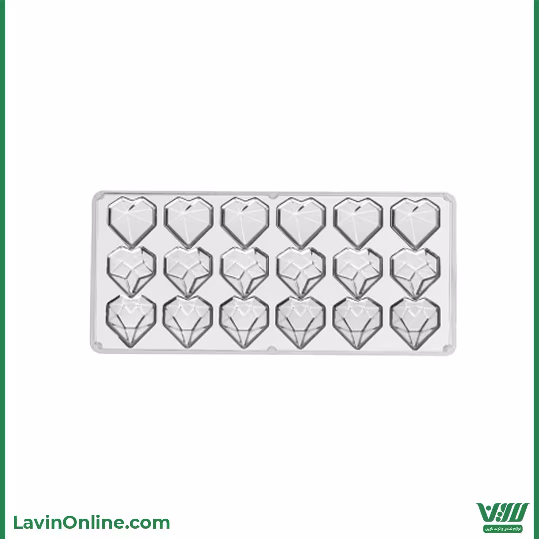 قالب پلی کربنات قلب اوریگامی میکس (کد 19)