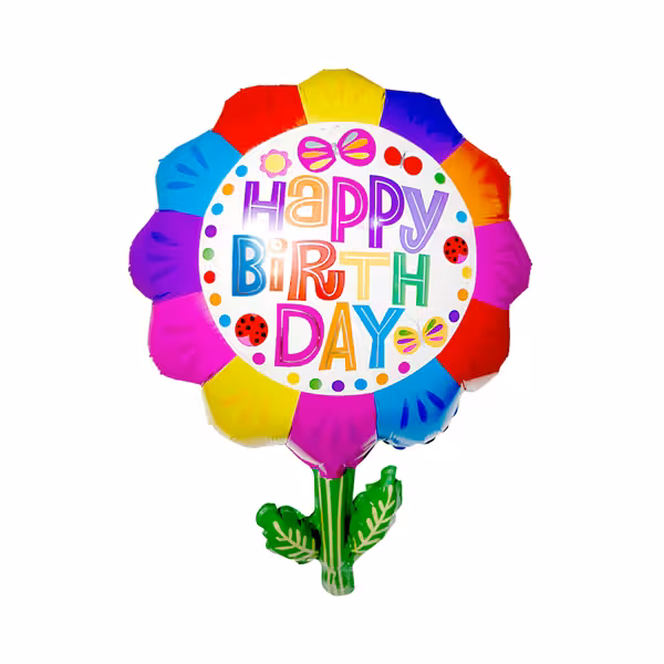 بادکنک فویلی هپی برزدی گل