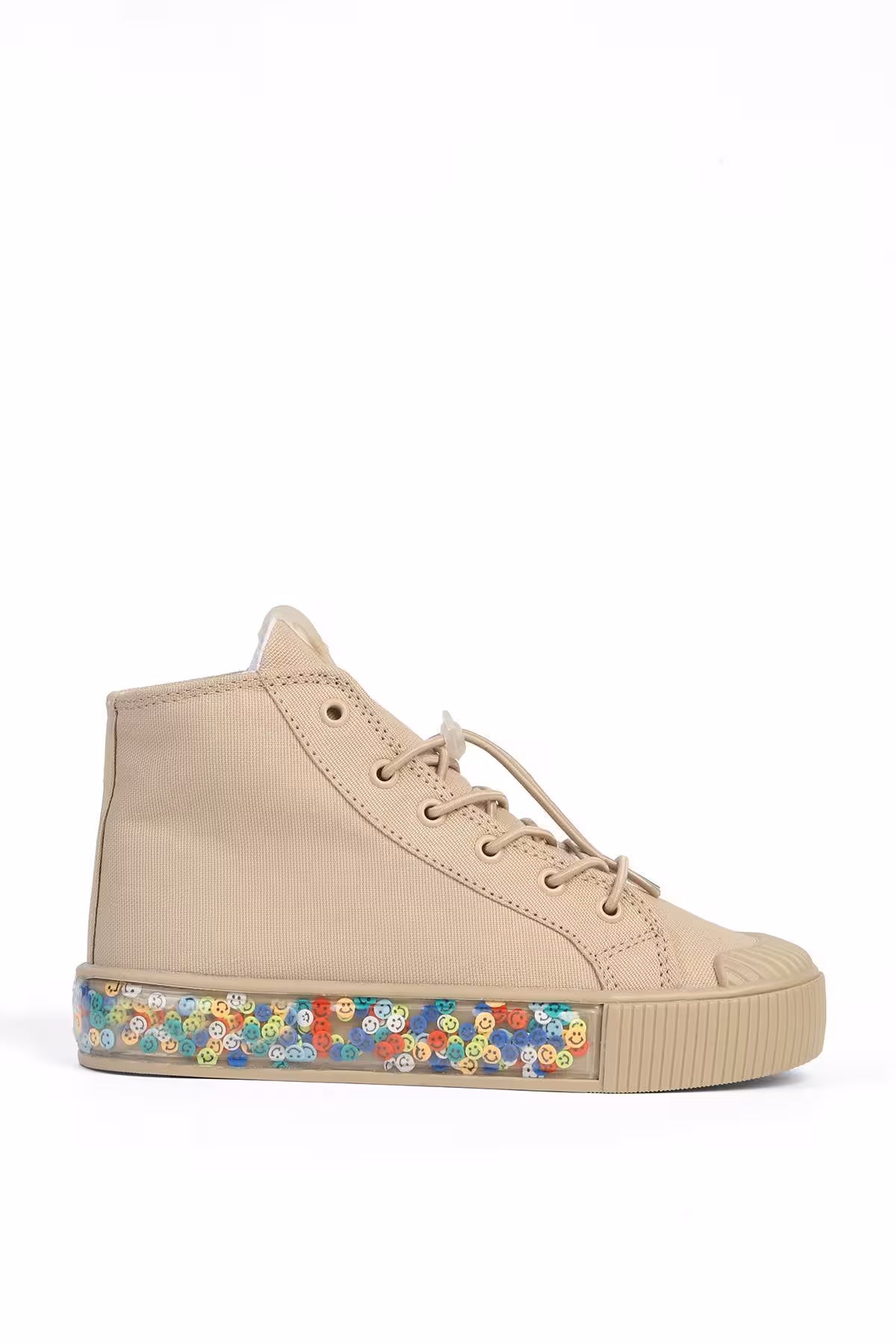 اسنیکر دخترانه و پسرانه بچگانه لبخند آب نبات مهره ستاره رنگارنگ با بچه های بژ BN Benetton