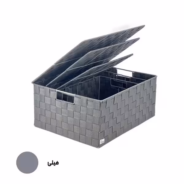 باکس تسمه ای سه سایز طوسی