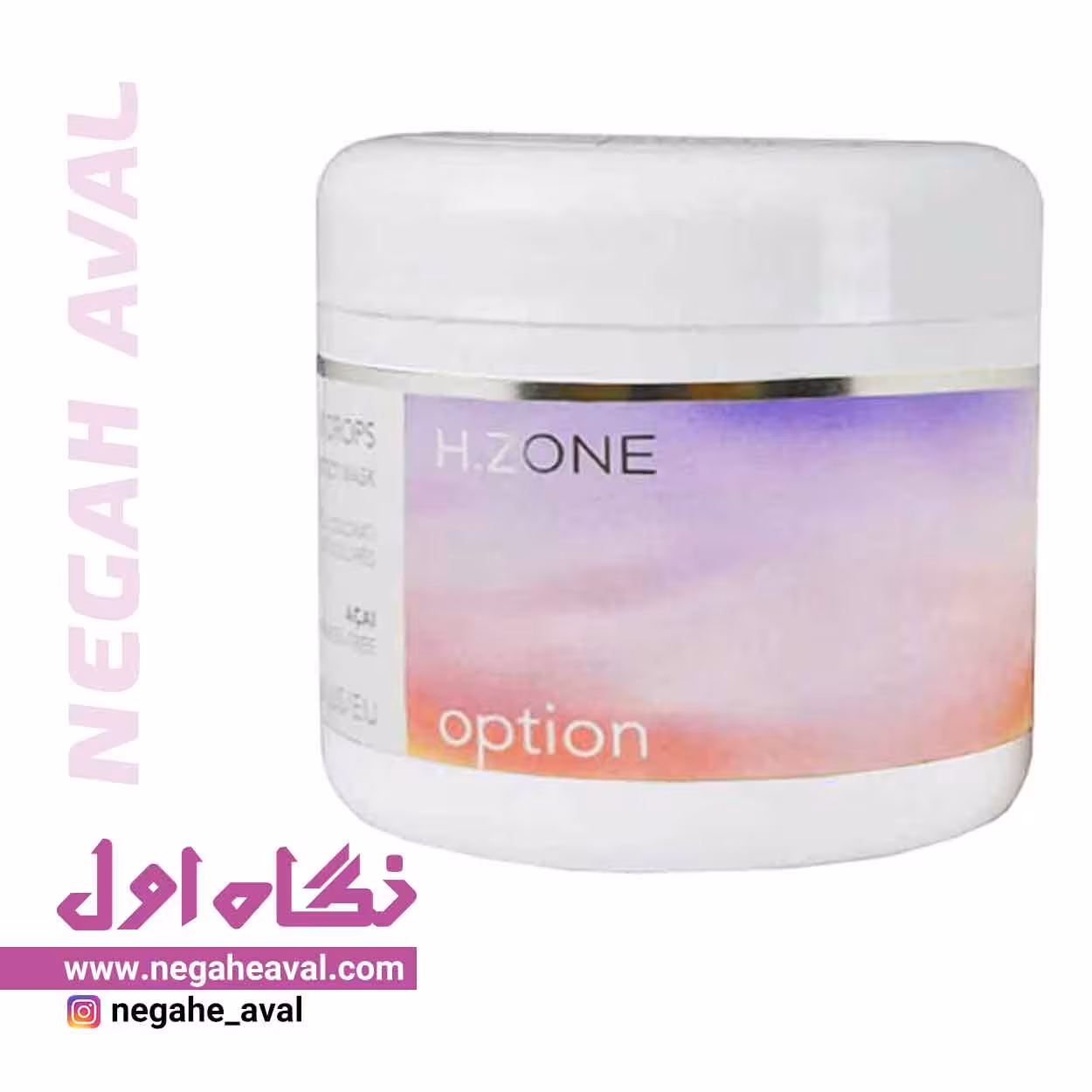 ماسک موهای رنگ شده Option Rainbow Drops اچ زون رنه بلانش حجم 500 میلی لیتر