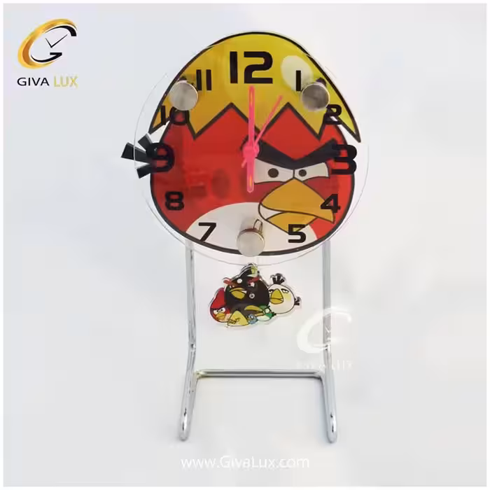 ساعت رومیزی صفحه طرح  انگری برد پسرانه