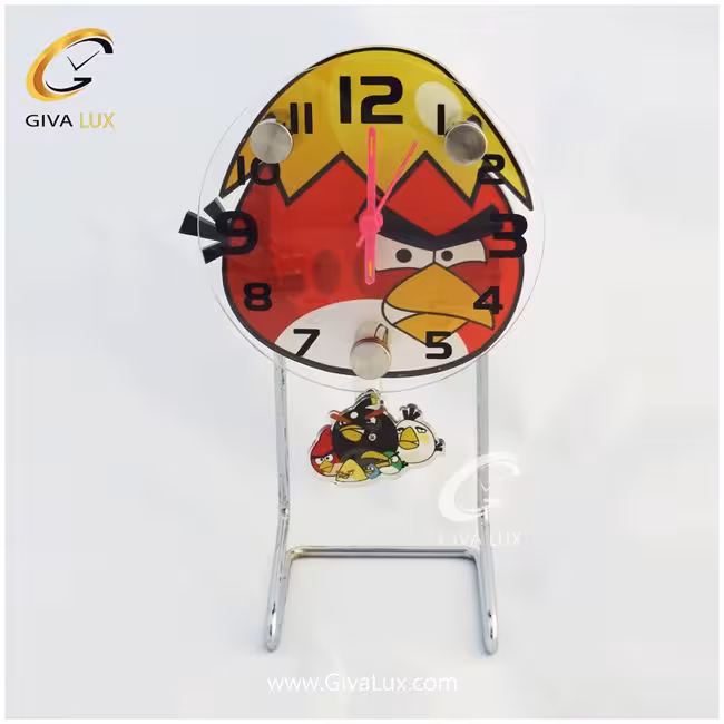 ساعت رومیزی صفحه طرح  انگری برد پسرانه