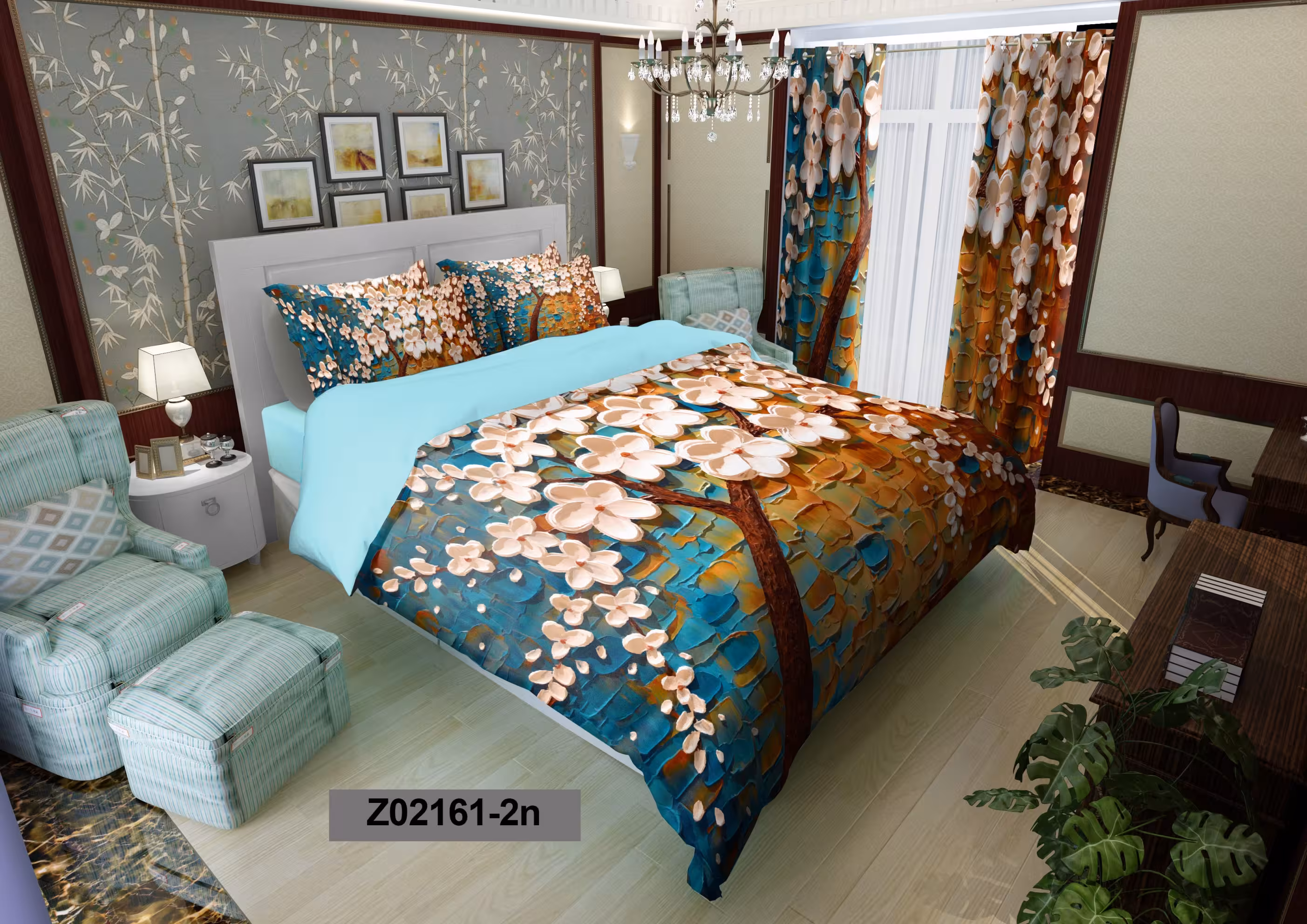 لحاف روتختی تنسل سه بعدی (3D) کالای خواب متین کد 2161