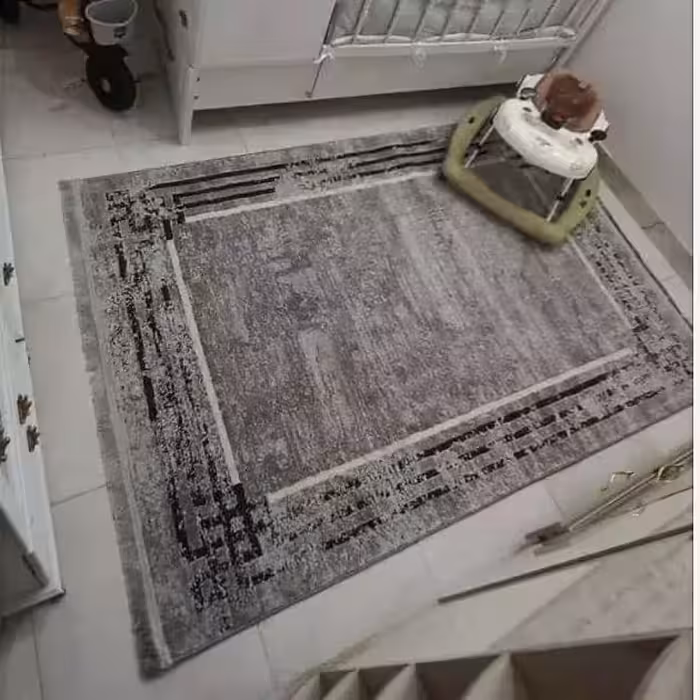 قالیچه فرش فانتزی ساوین ماشینی کاشان کد2052سایز2در120(هزینه ارسال باخریداروپس کرایه)