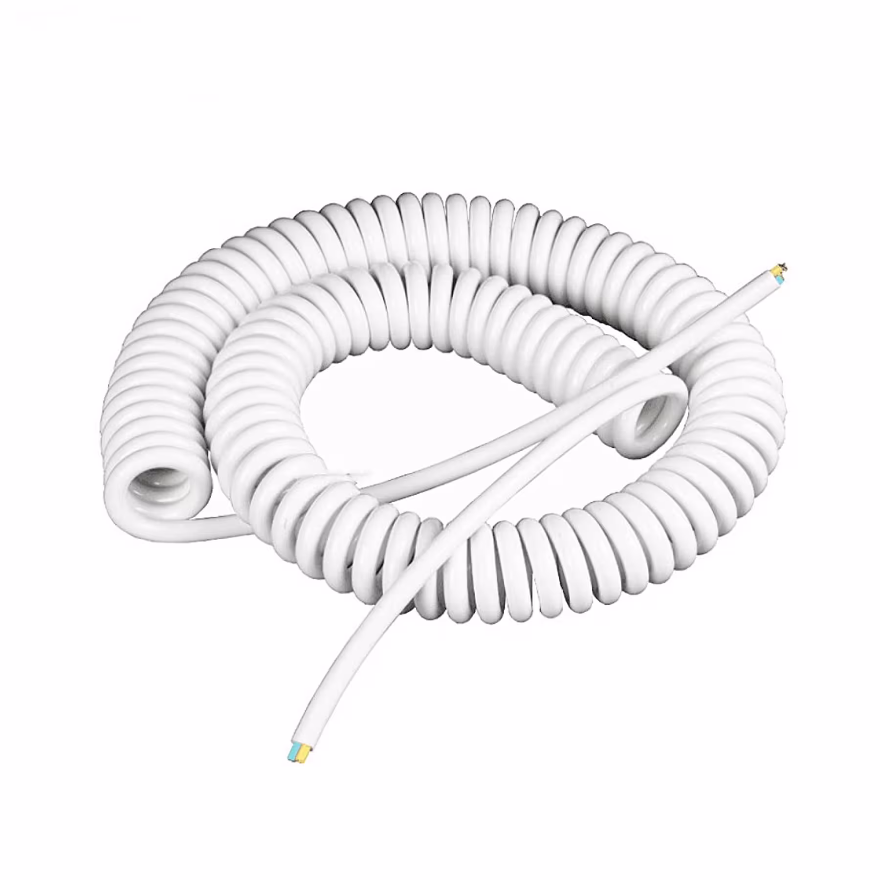 کابل فنری سفید 8 رشته 24AWG شیلد دار – خارجی