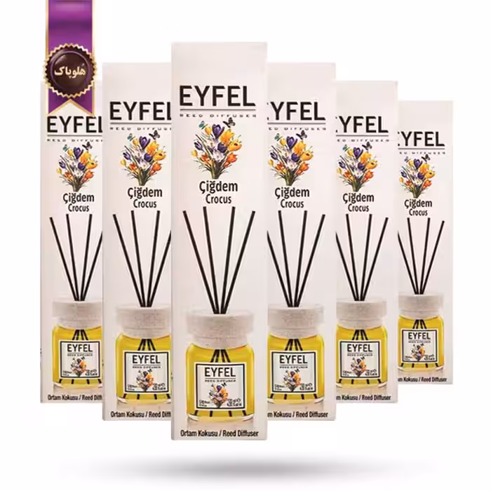 6 عدد خوشبوکننده هوا ایفل EYFEL مدل زعفران Crocus حجم 120 میلی لیتر (اورجینال)